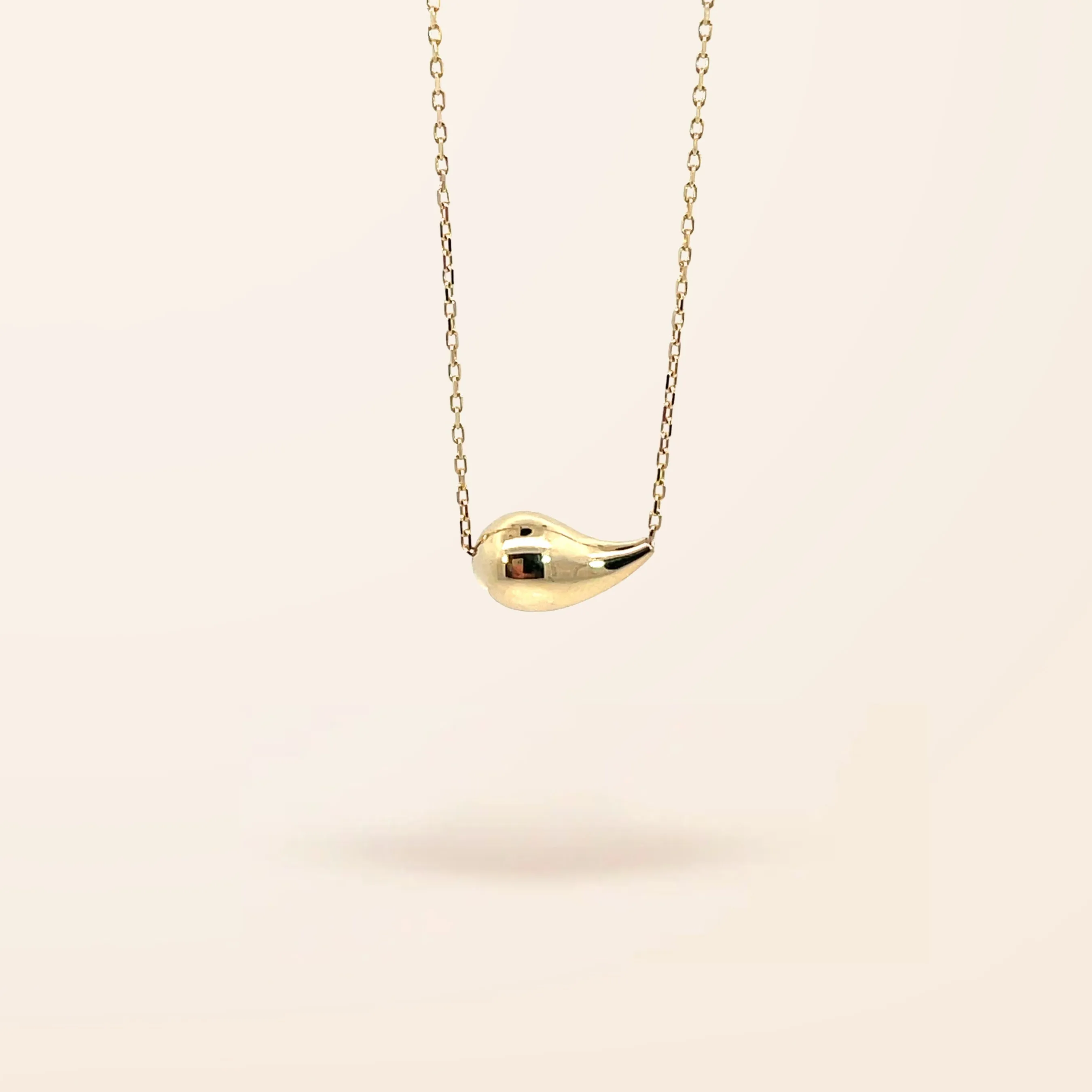 10K Mini Pear Shape Necklace