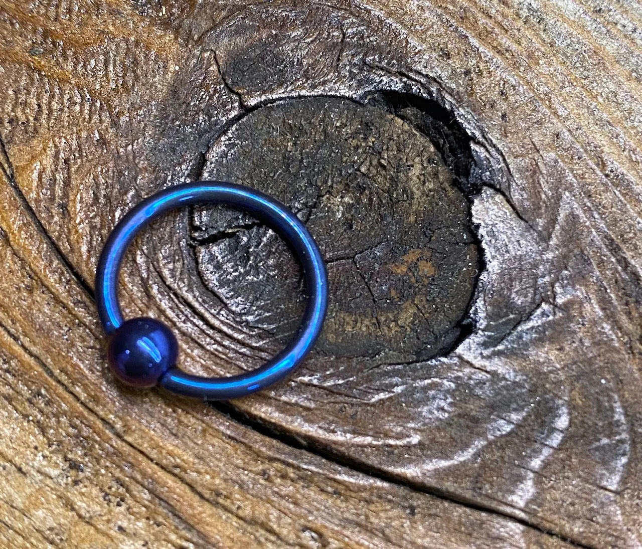 18g Anodized Niobium Captive Bead Rings