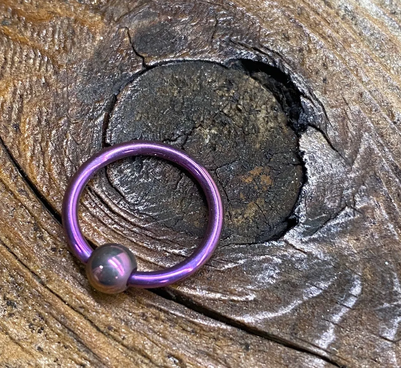 18g Anodized Niobium Captive Bead Rings