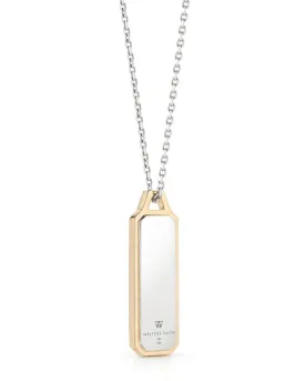 18k Rose Gold and Sterling Silver ID Tablet