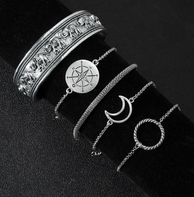 5pcs Bohemian Bracelet Set