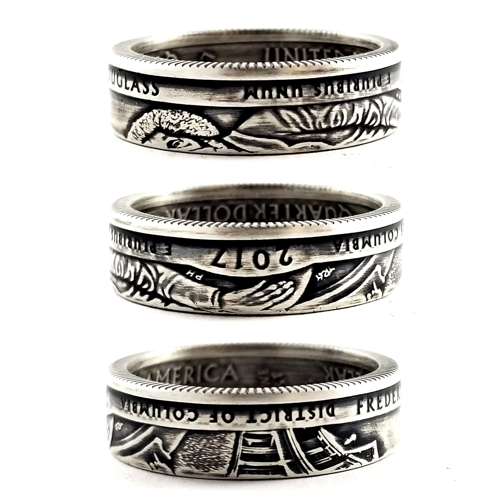 90% Silver Frederick Douglass National Park Quarter Ring