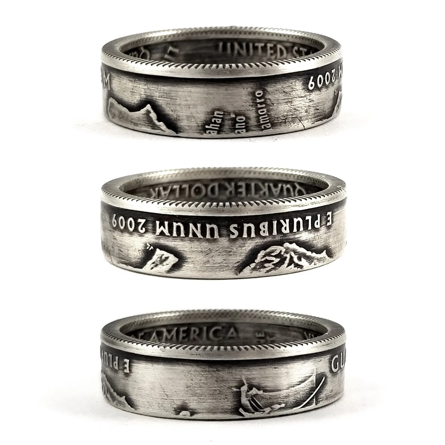 90% Silver Guam Quarter Ring