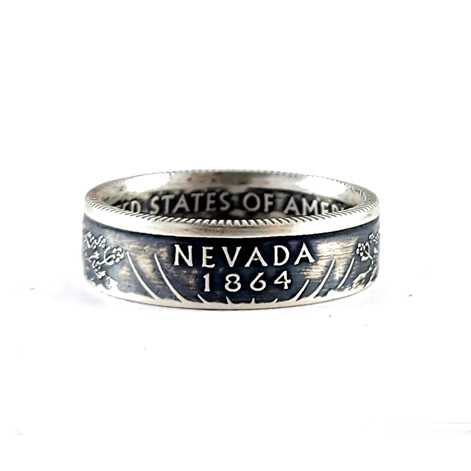 90% Silver Nevada Quarter Ring