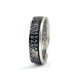 90% Silver Nevada Quarter Ring