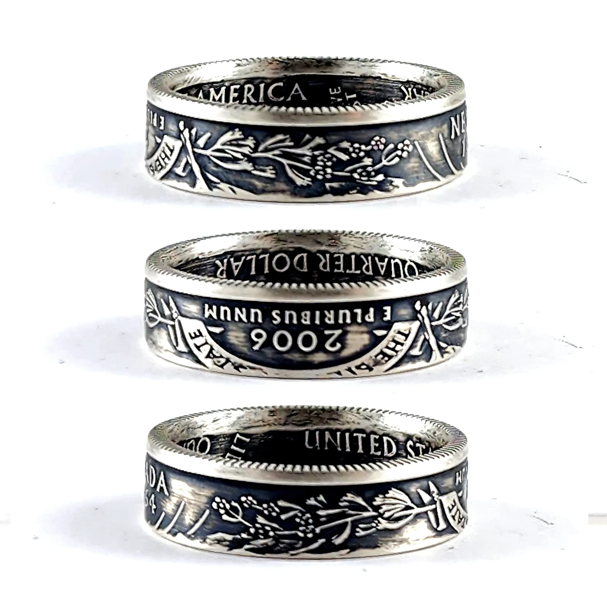 90% Silver Nevada Quarter Ring