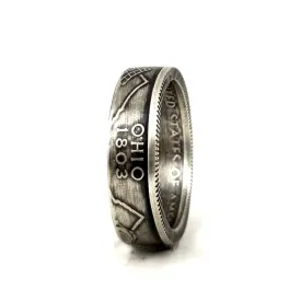 90% Silver Ohio Quarter Ring