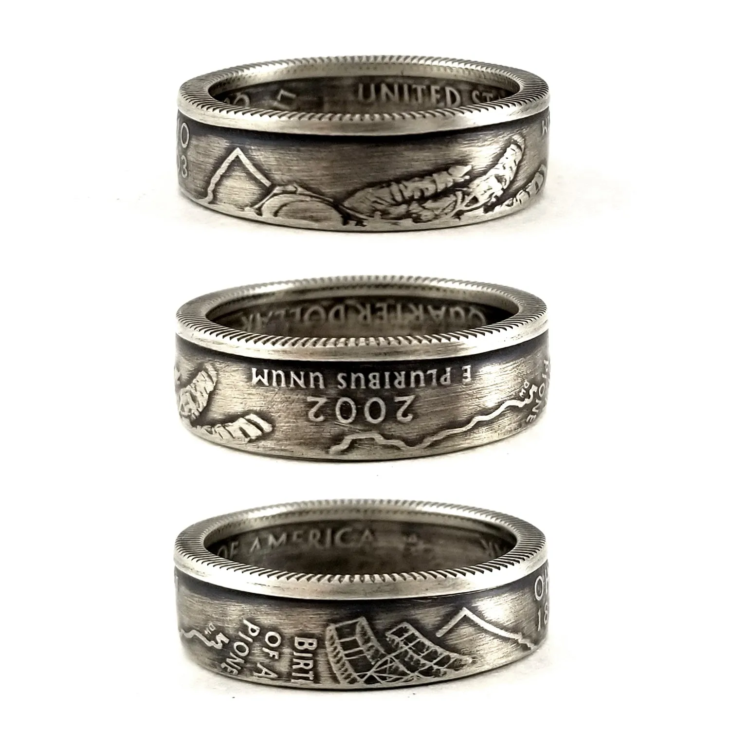 90% Silver Ohio Quarter Ring