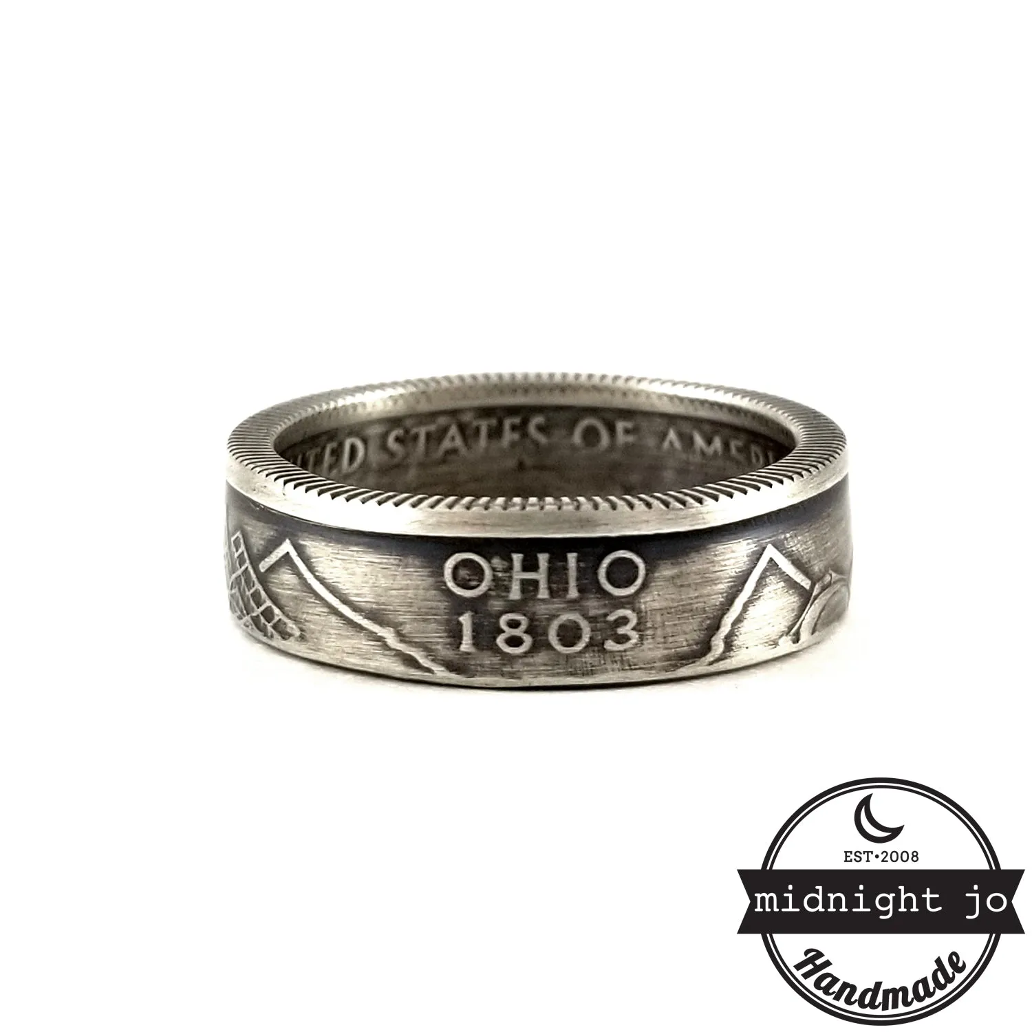 90% Silver Ohio Quarter Ring