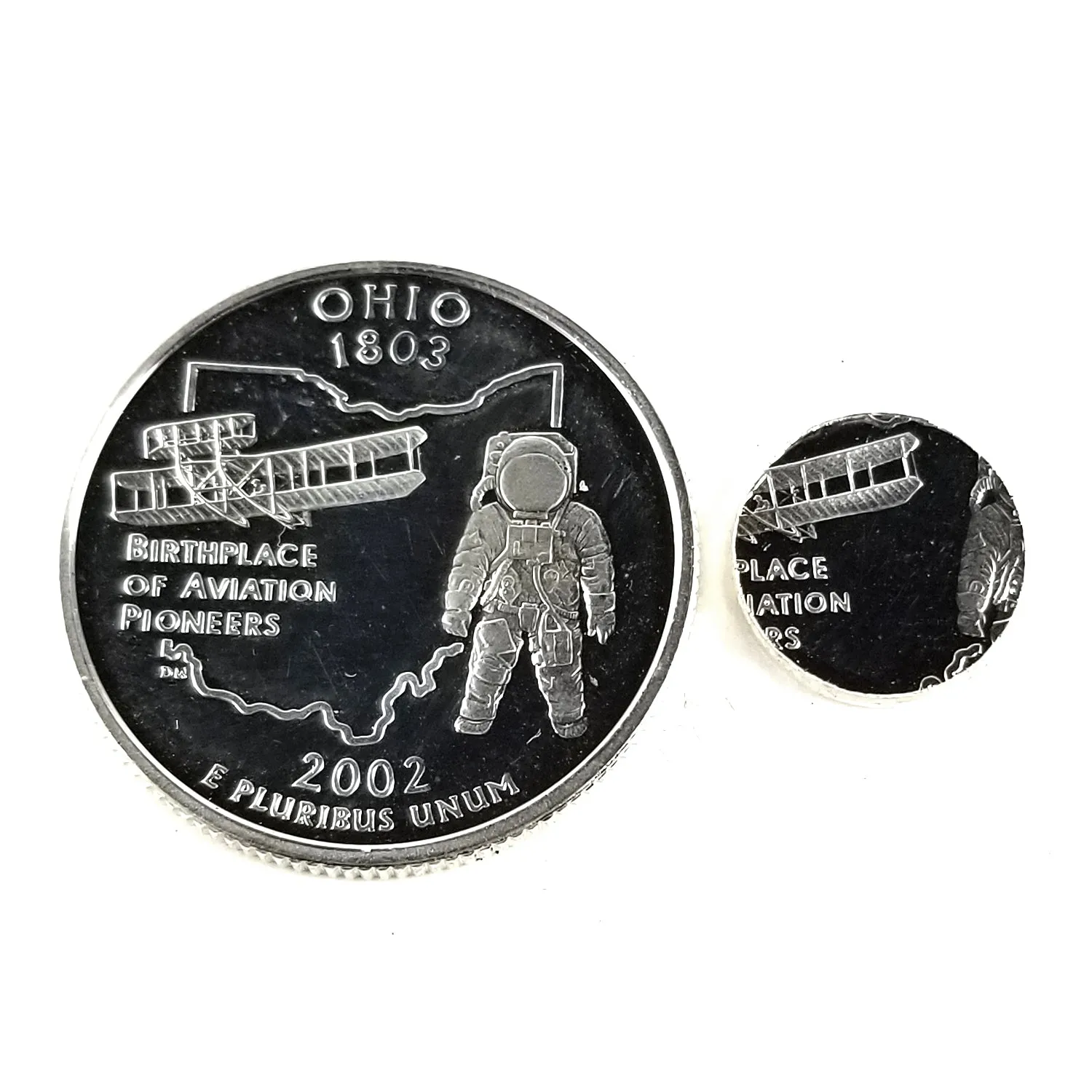90% Silver Ohio Quarter Ring