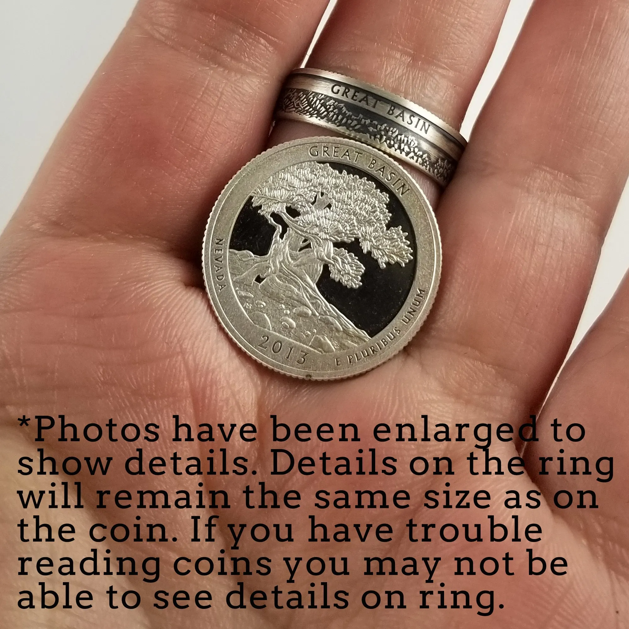 99.9% Fine Silver Salt River Bay National Park Quarter Ring