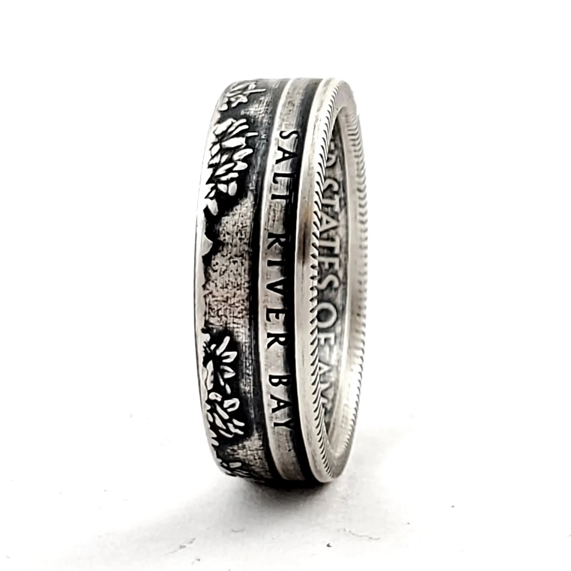 99.9% Fine Silver Salt River Bay National Park Quarter Ring