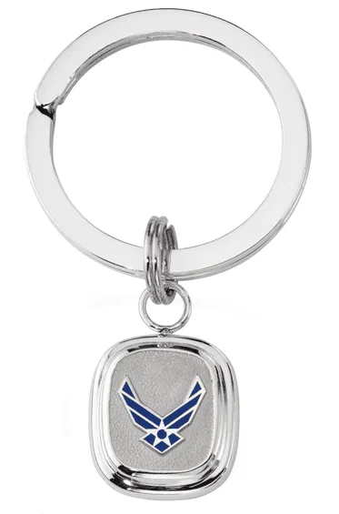 Air Force Sterling Silver Split Key Ring Sterling Silver