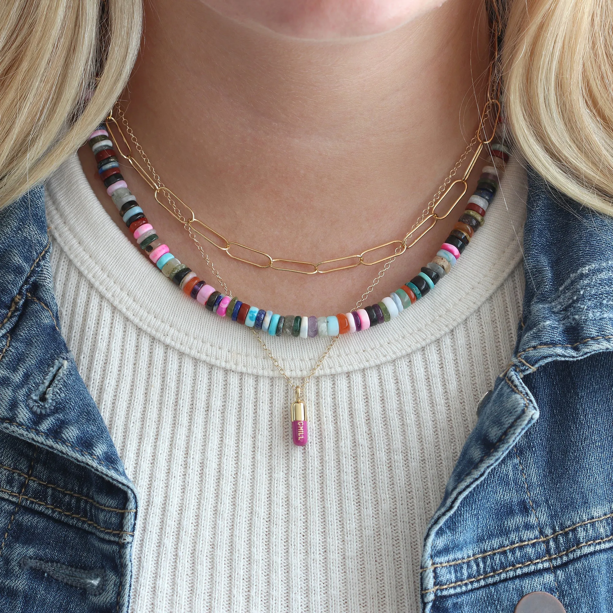 All The Gems Beaded Necklace