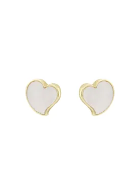 Alora Heart Stud Earrings