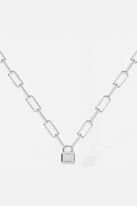 Alphabet Lock Necklace