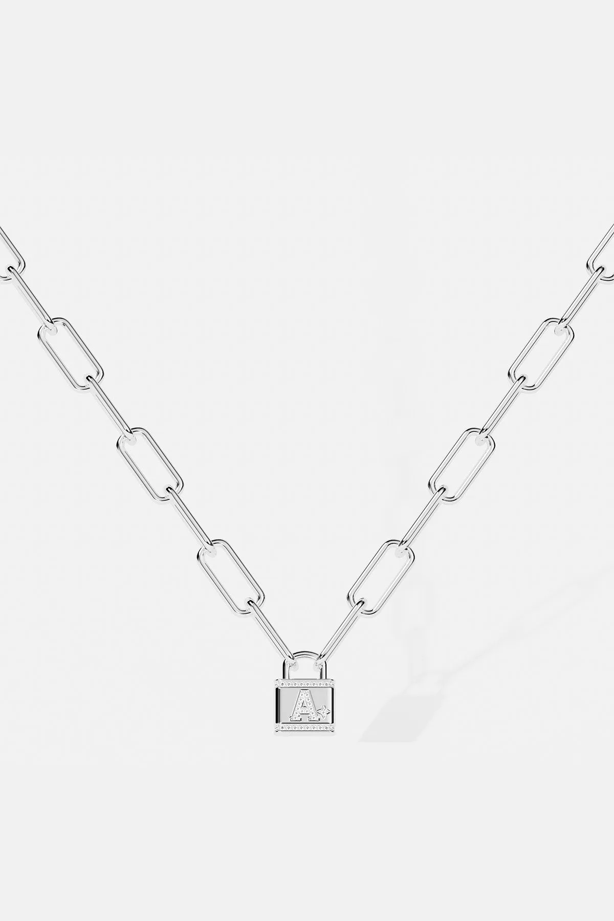 Alphabet Lock Necklace