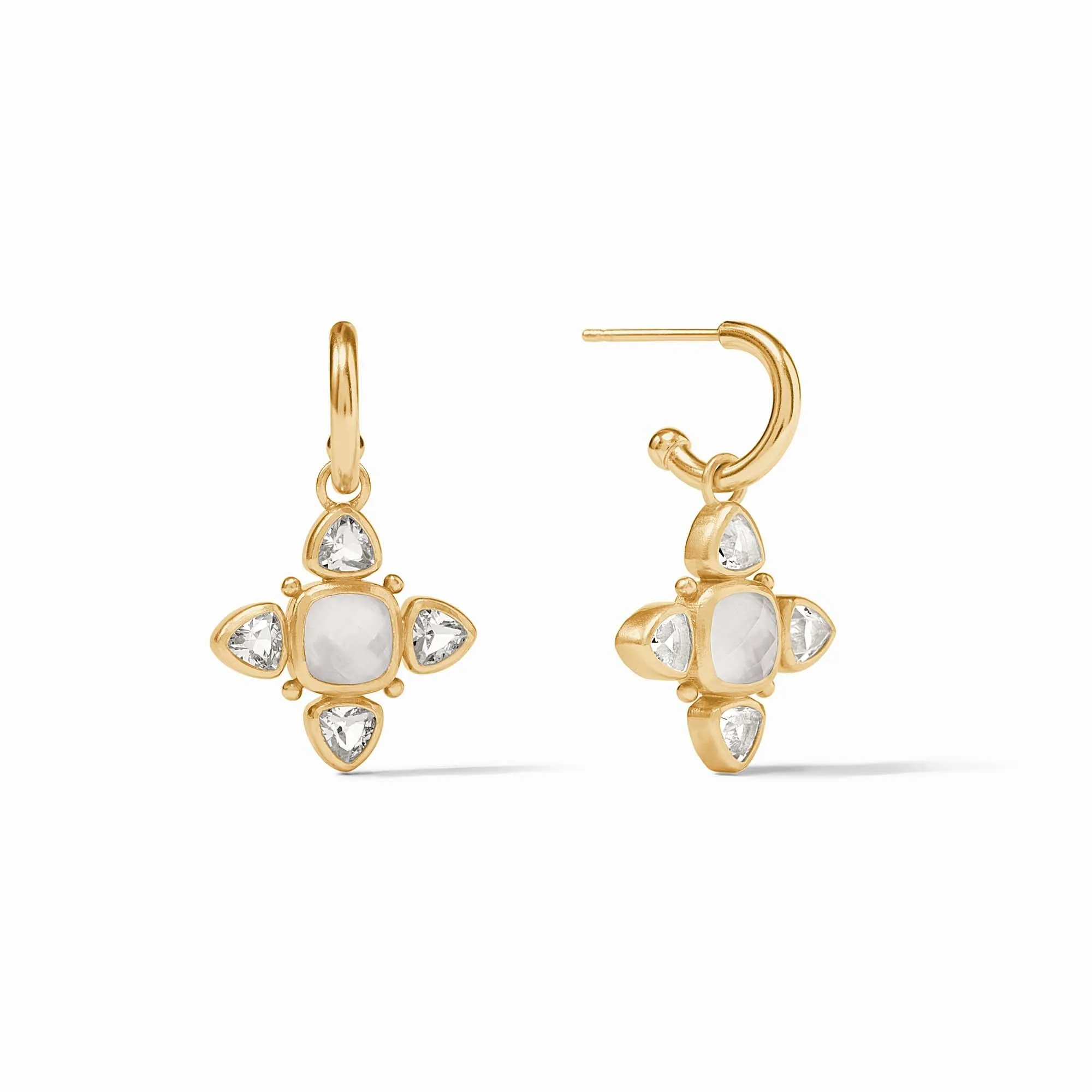 Aquitaine Hoop & Charm Earring