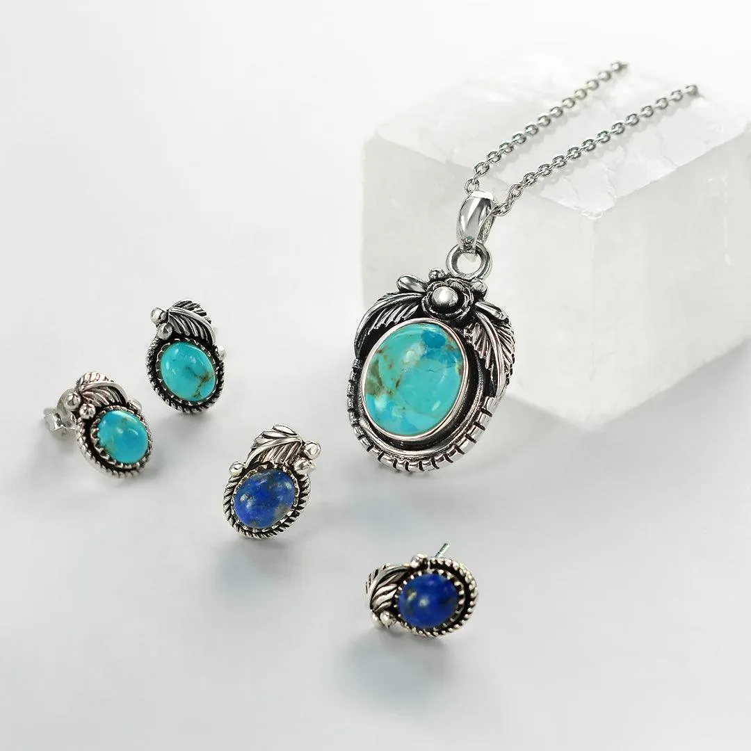 Bezel Moonstone Gemstone Ornate Round Stud Earrings Sterling Silver