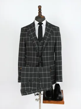 Black And White Custom Bespoke Men Suit Tailored