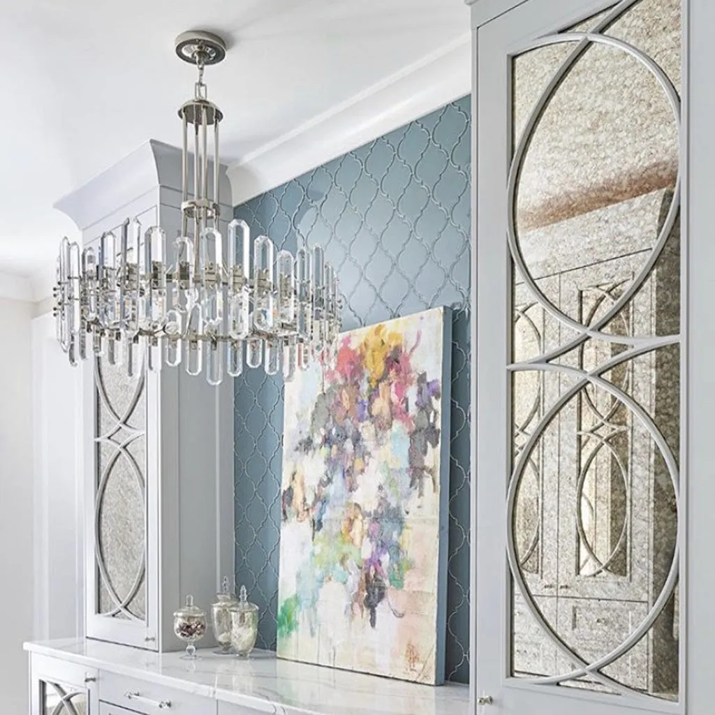 Bolton 8 Light Polished Nickel Chandelier