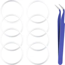 BOXOB 8pcs Replacement Gasket for Hydro Flask Wide Mouth Flip Lid Cap, Silicone O Ring Gasket Leak-Proof Seal Stoppers with Tweezers for 12/16/24/32/40oz Water Bottles