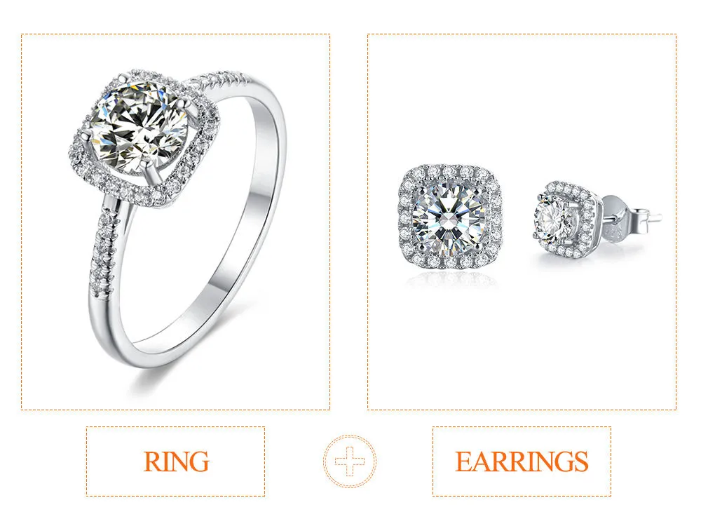 Bridal Wedding Engagement Jewelry Set