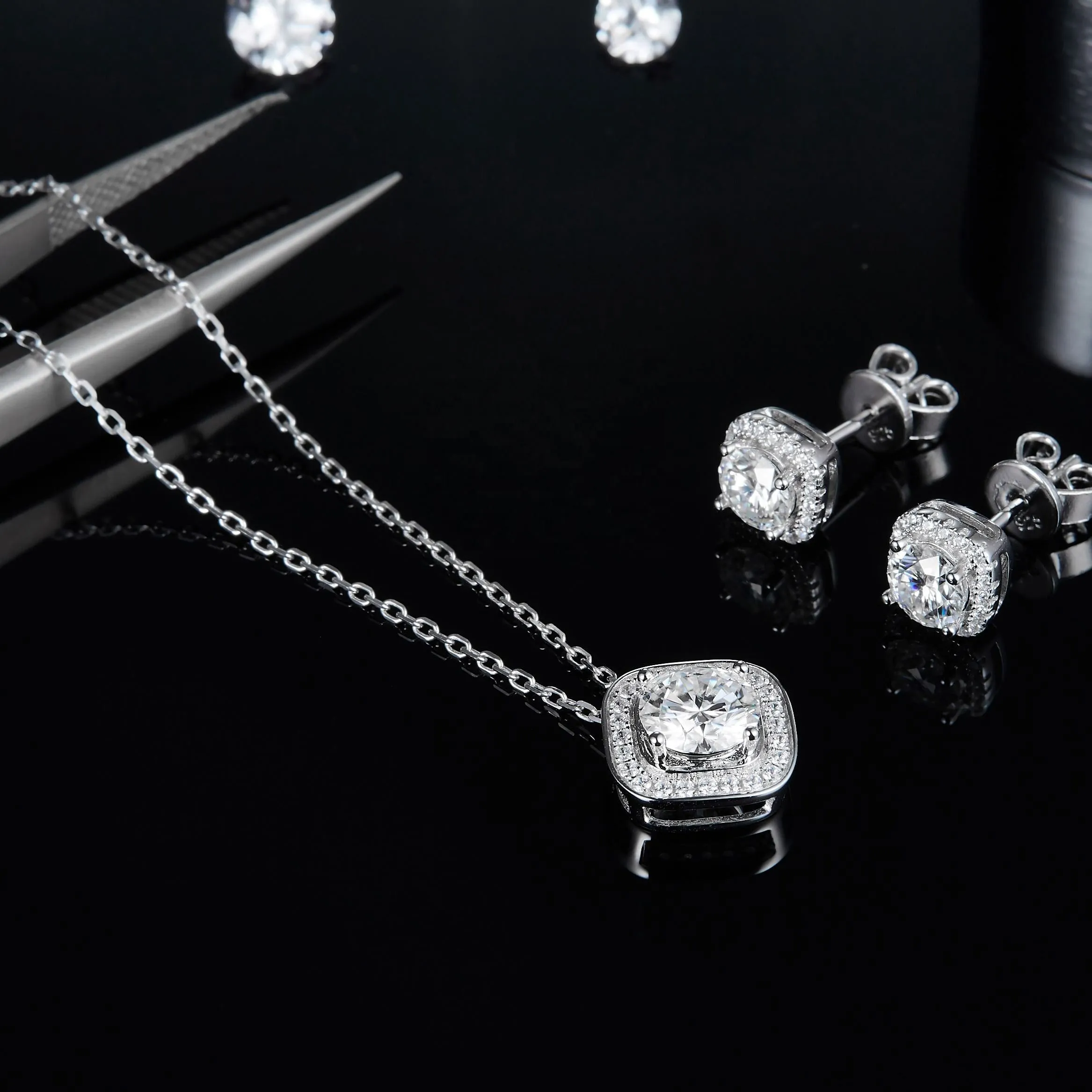 Bridal Wedding Engagement Jewelry Set