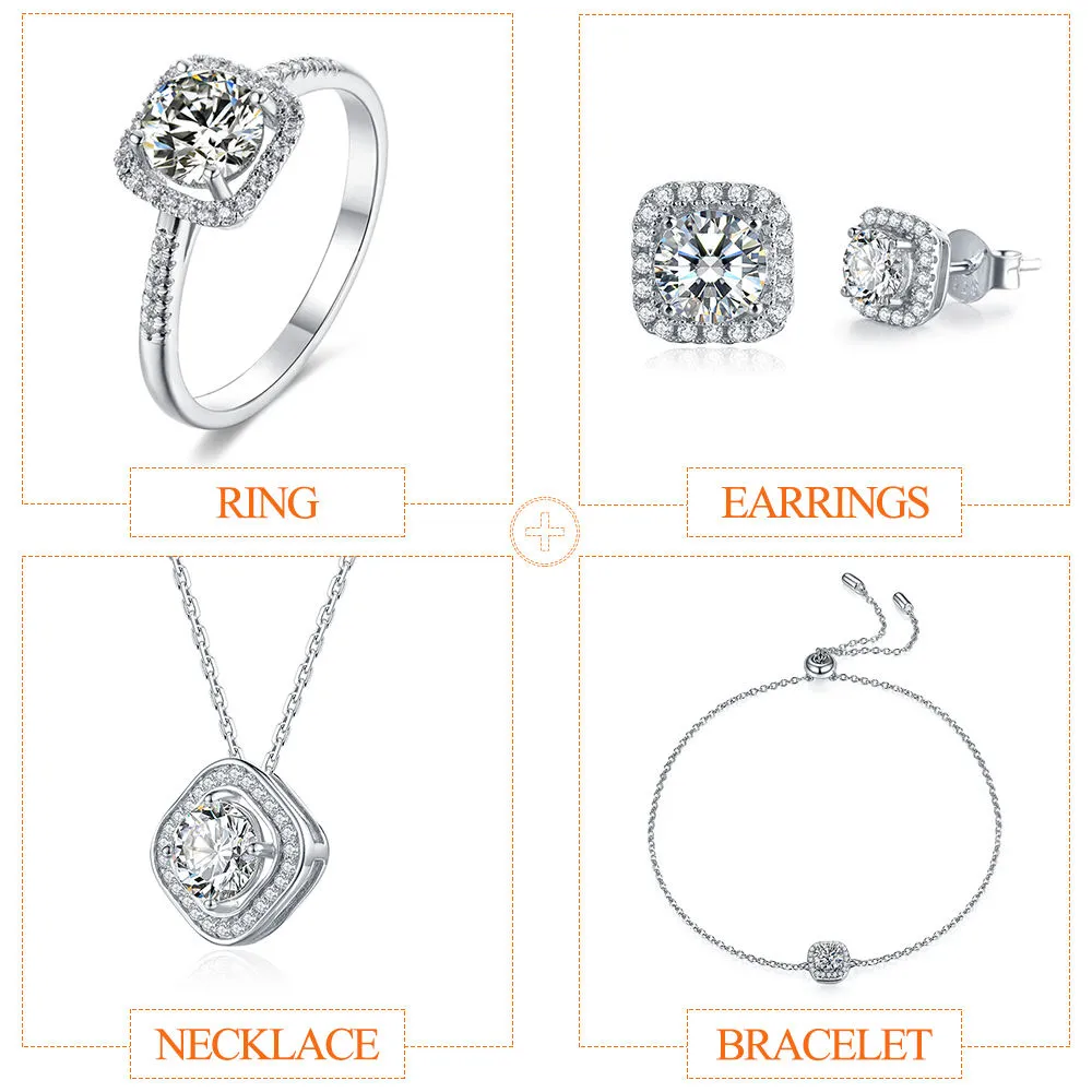 Bridal Wedding Engagement Jewelry Set