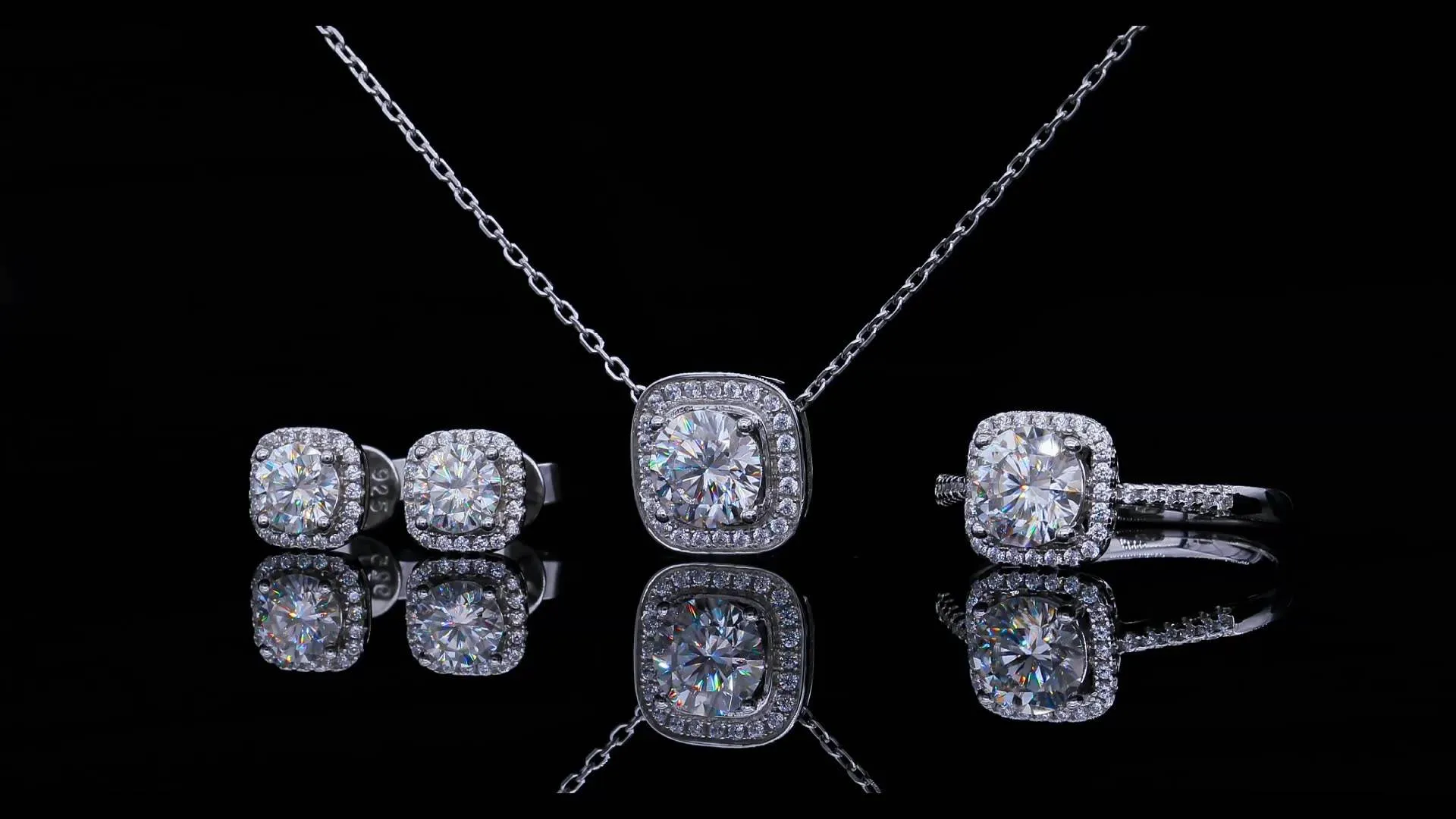 Bridal Wedding Engagement Jewelry Set