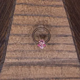 Caeli Captive Bead with Pink & Special Pink Swarovski Crystals- Medium