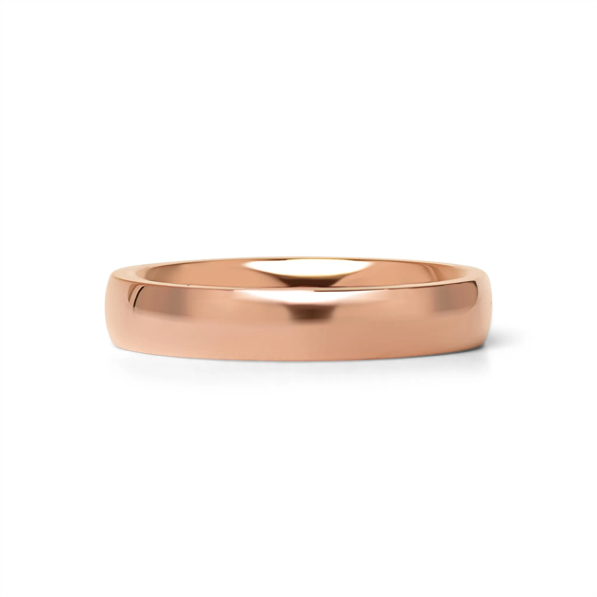 Chocolate Rounded Stainless Steel Blank Ring / CFR7007