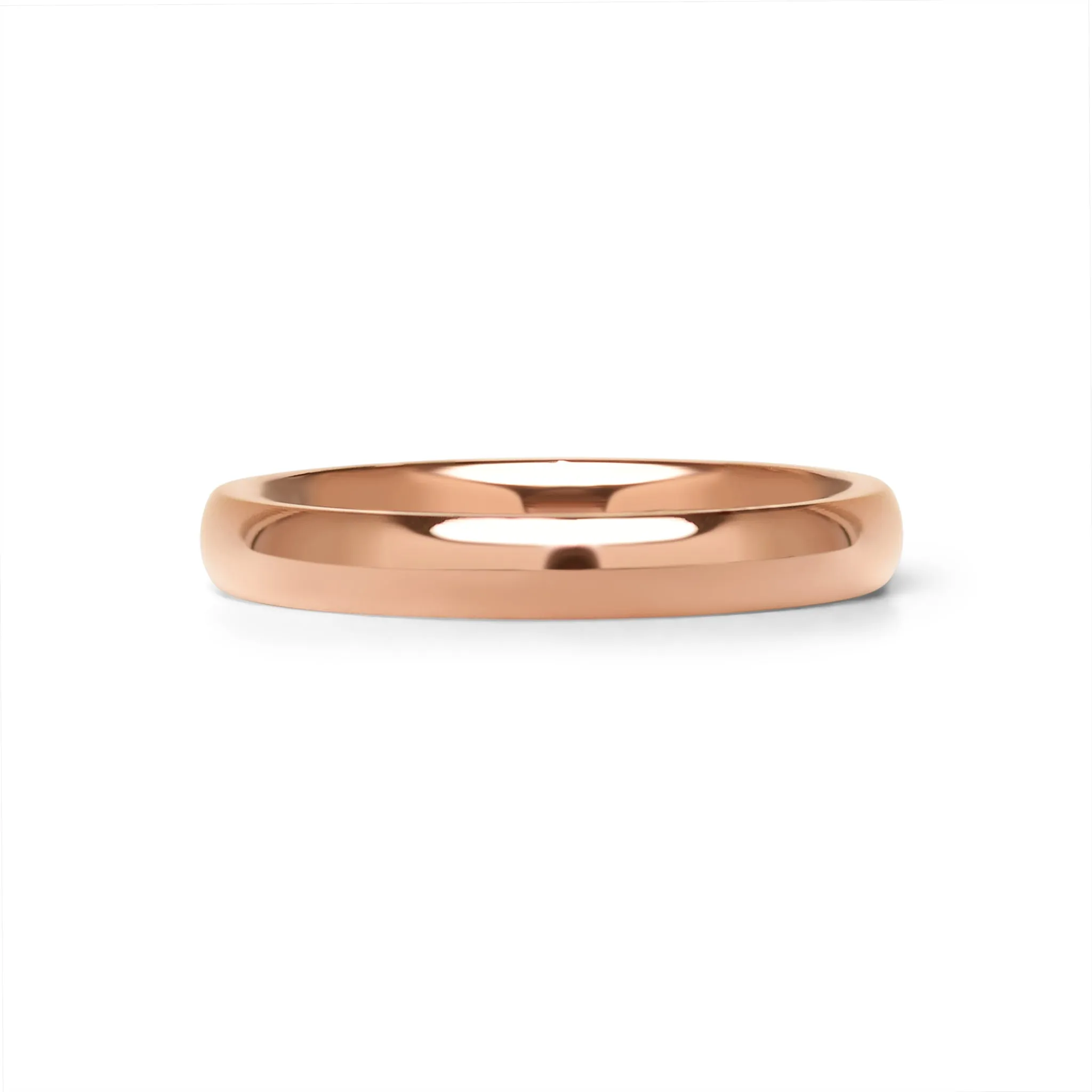 Chocolate Rounded Stainless Steel Blank Ring / CFR7007