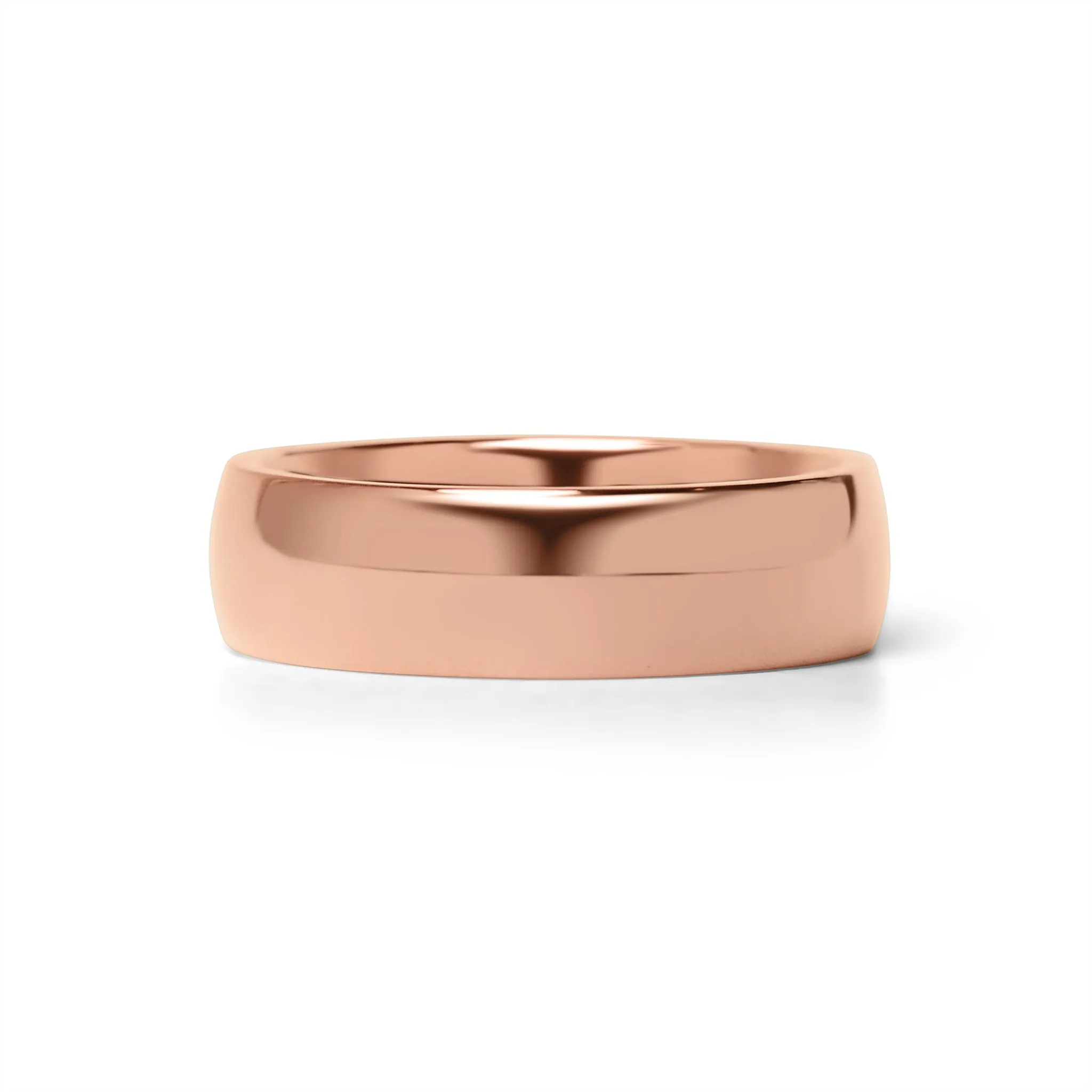 Chocolate Rounded Stainless Steel Blank Ring / CFR7007