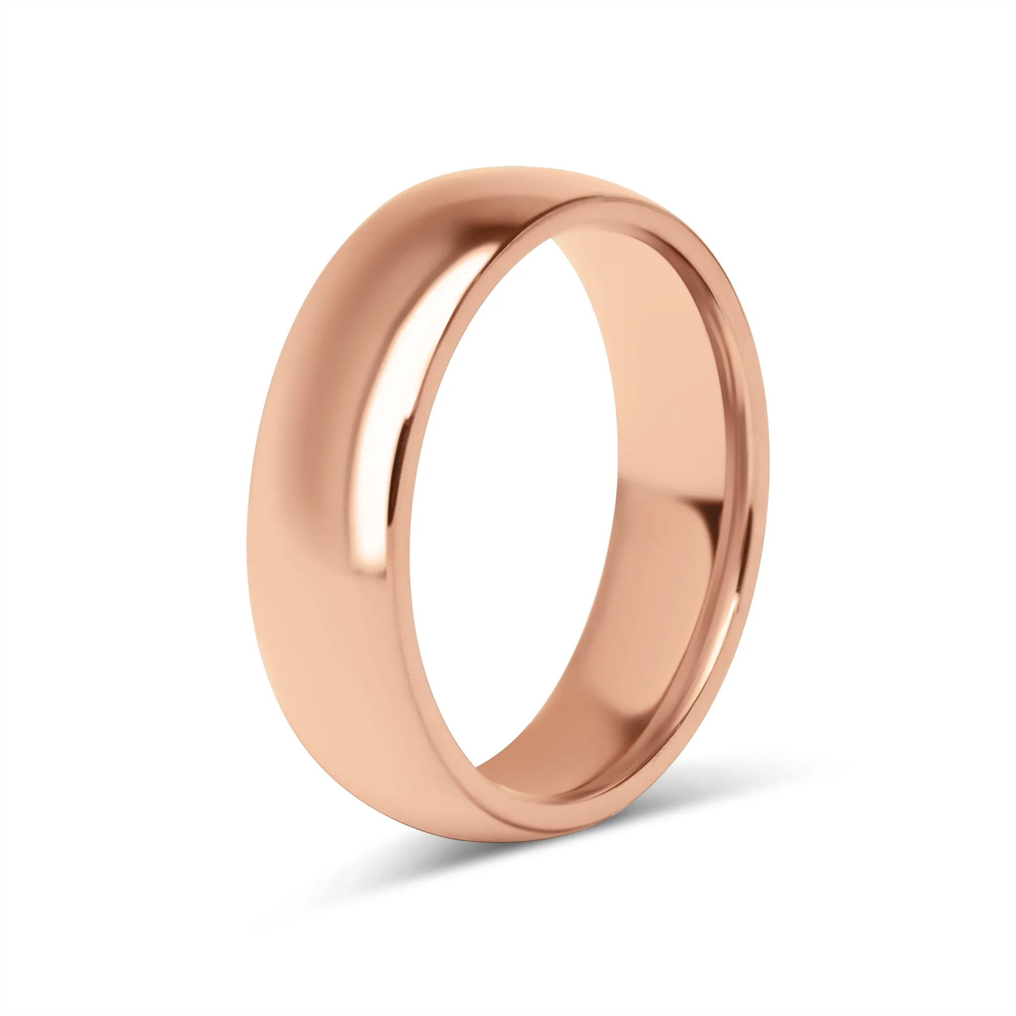 Chocolate Rounded Stainless Steel Blank Ring / CFR7007
