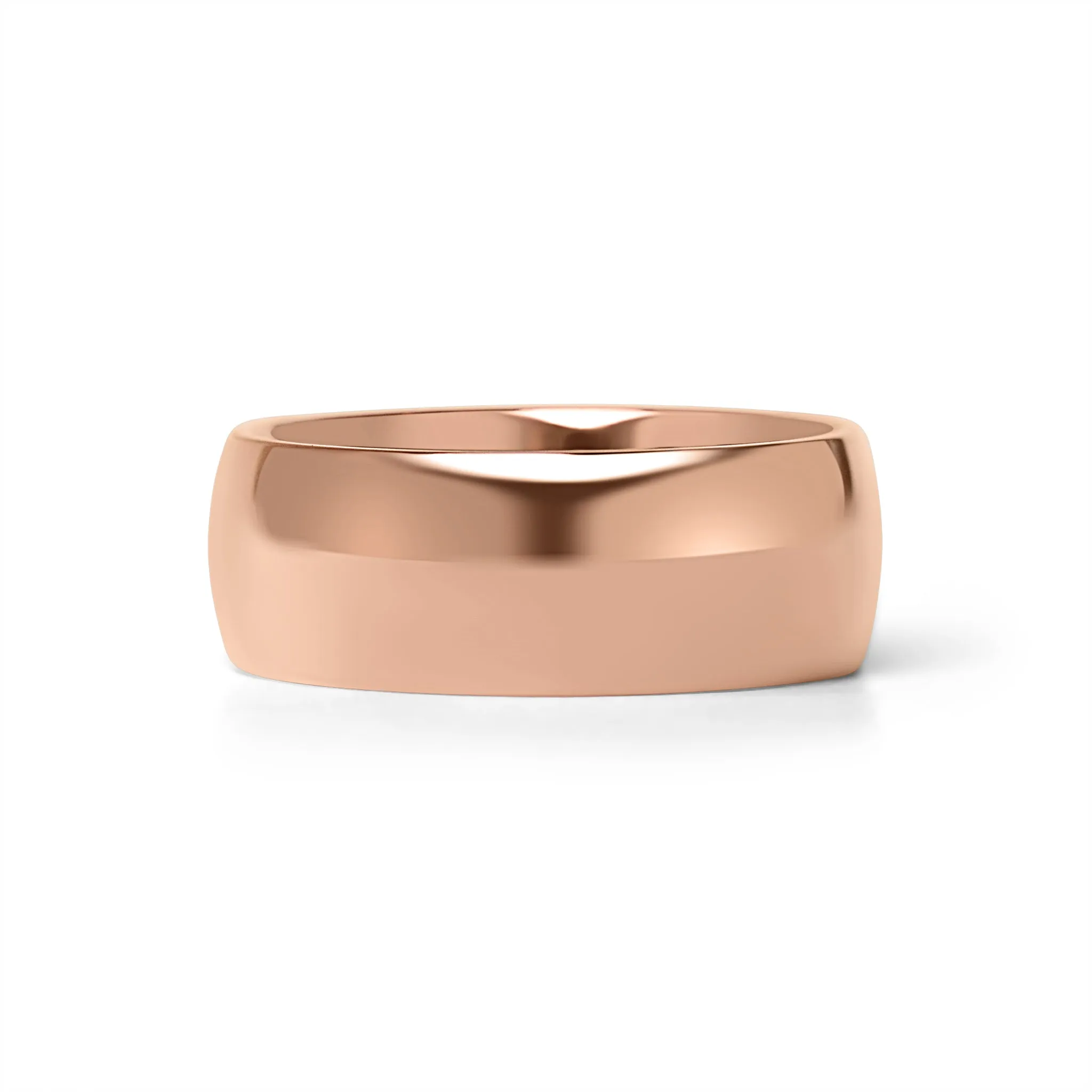 Chocolate Rounded Stainless Steel Blank Ring / CFR7007