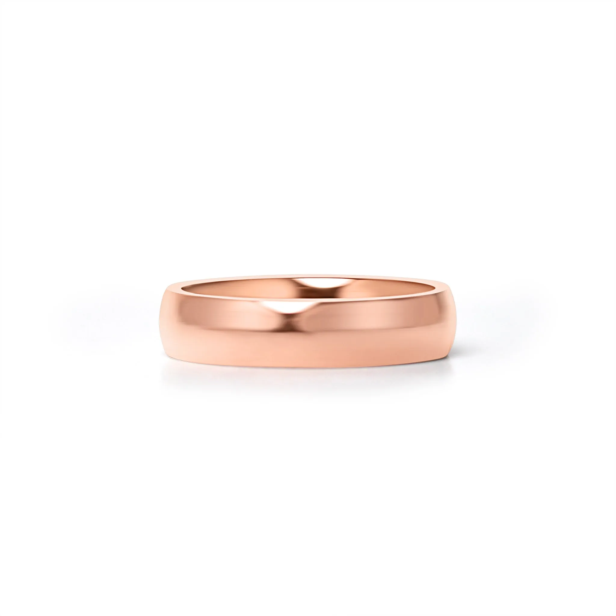 Chocolate Rounded Stainless Steel Blank Ring / CFR7007