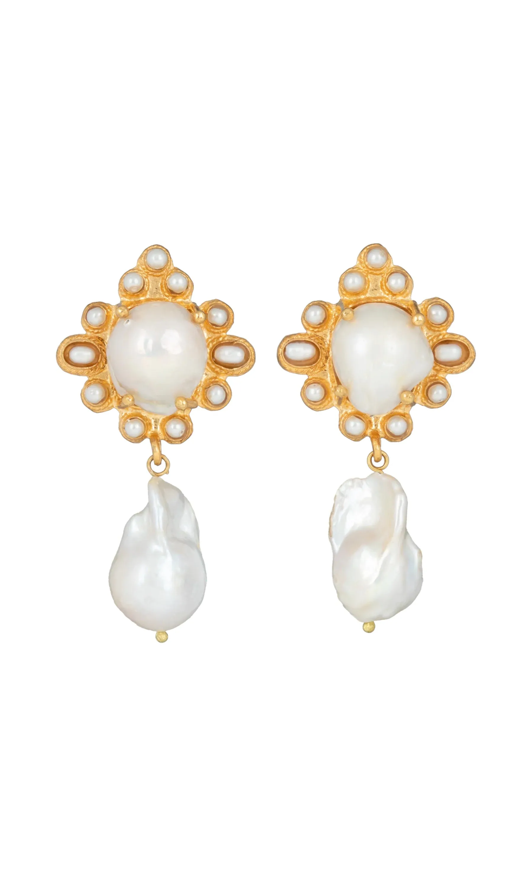 Christie Nicolaides Amalita Earrings - Pearl