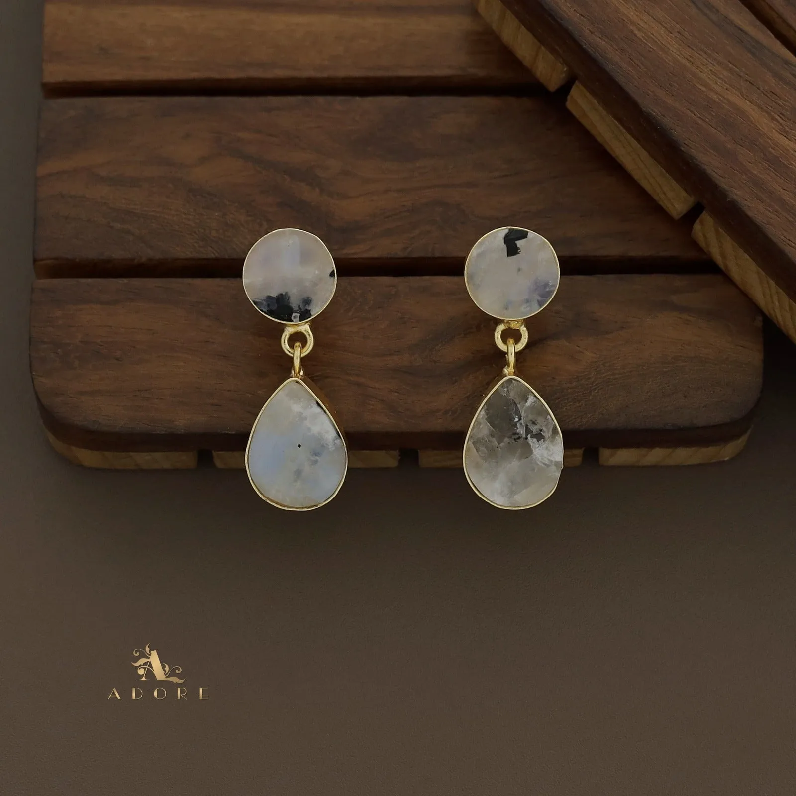 Circle And Drop Earring