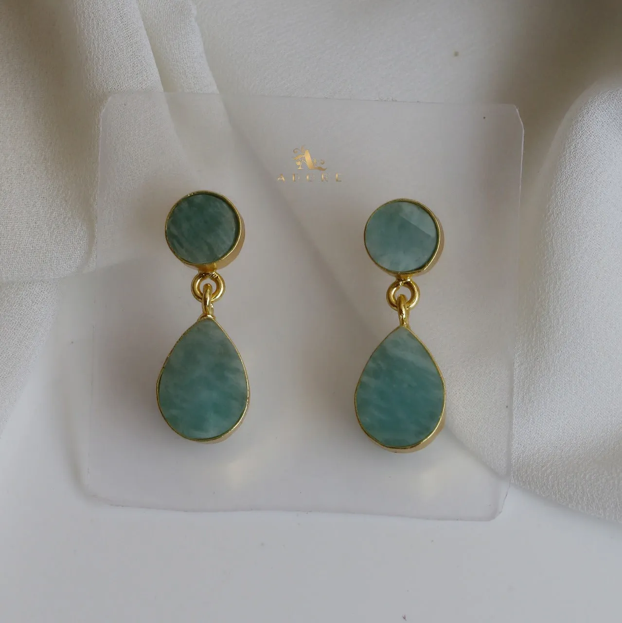 Circle And Drop Earring