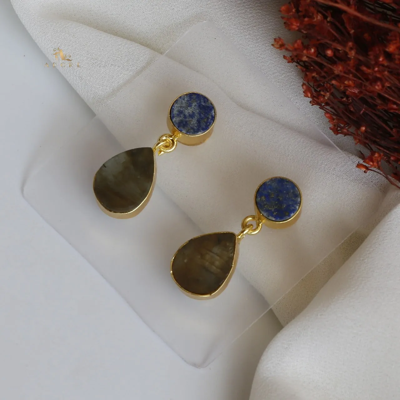 Circle And Drop Earring