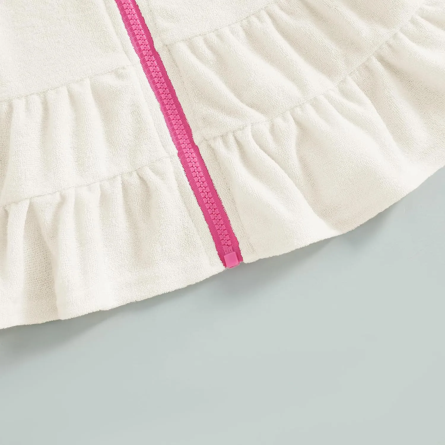 CIYCUIT Toddler Girls Swim Cover Up with Hood and Zipper