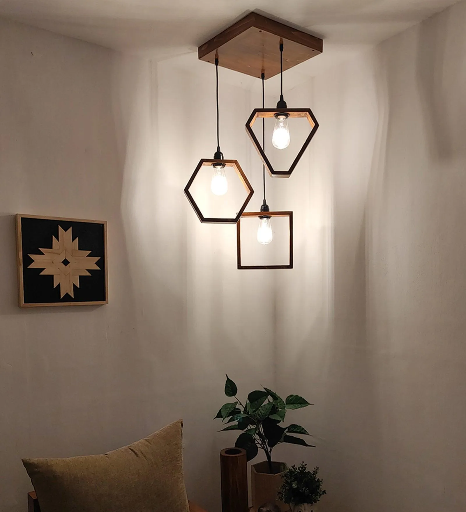 Clark Brown Cluster Hanging Light & Pendant for Dining | Ceiling Lamp