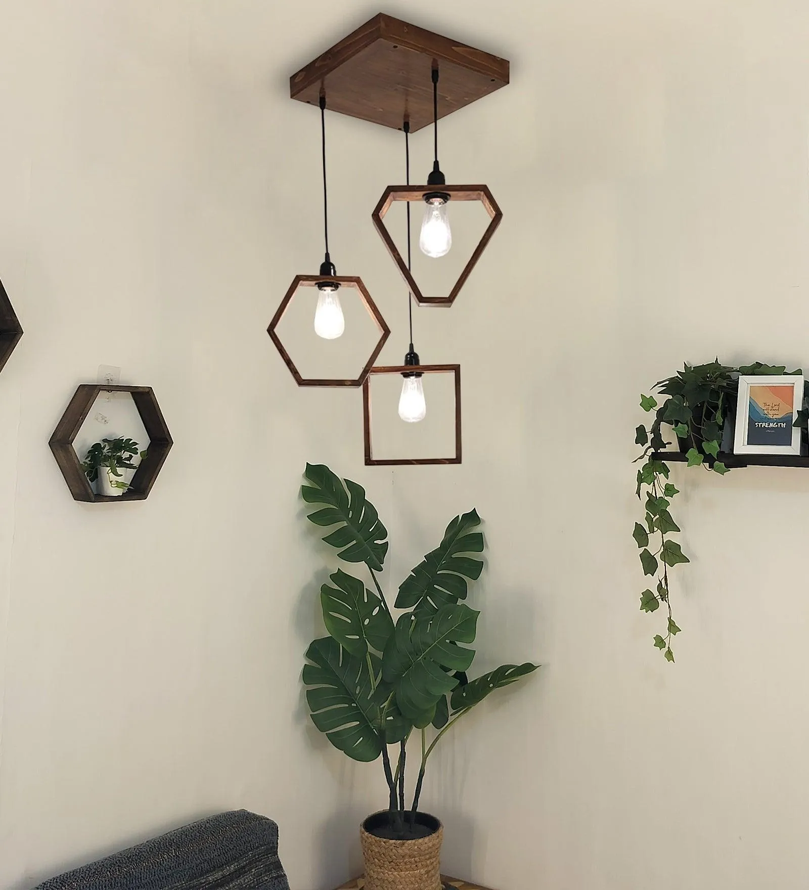 Clark Brown Cluster Hanging Light & Pendant for Dining | Ceiling Lamp