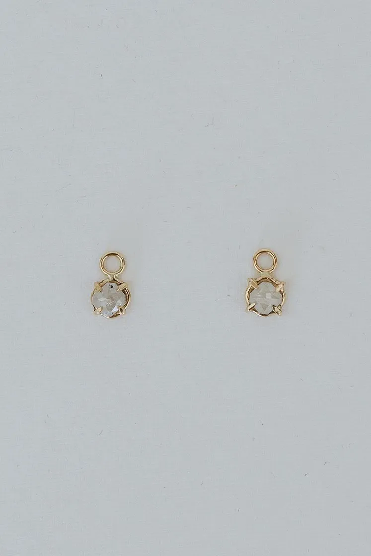 Clasping Hoop Earrings - Diamond 14K