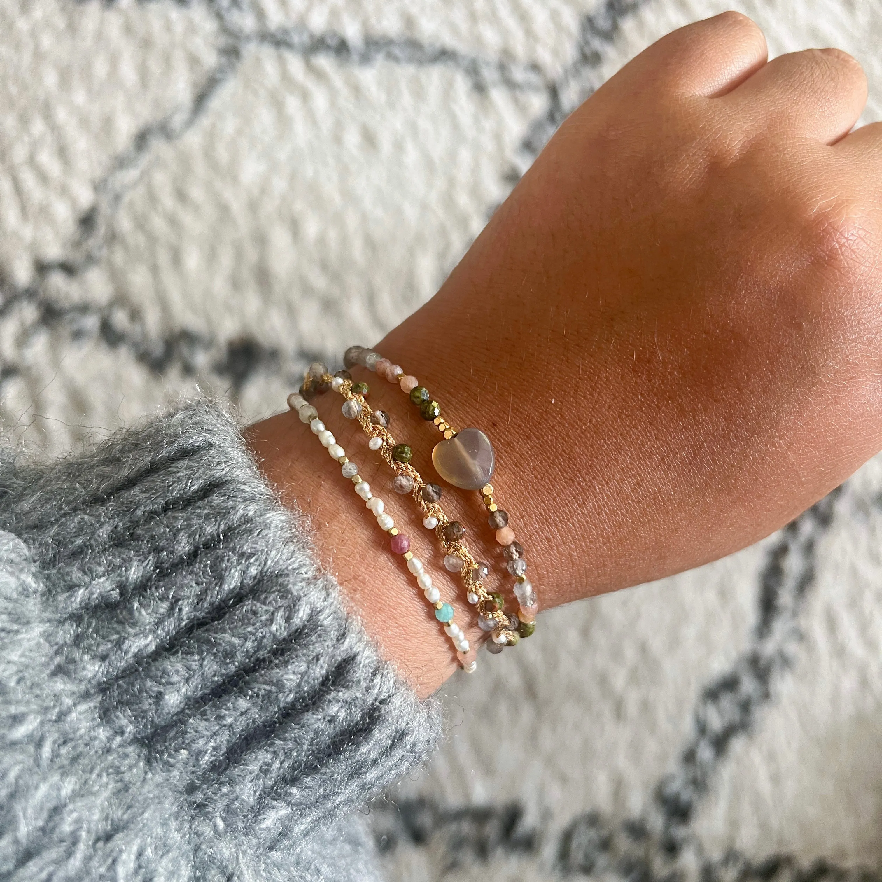 CLASSIC LULU HEART STONE GREY