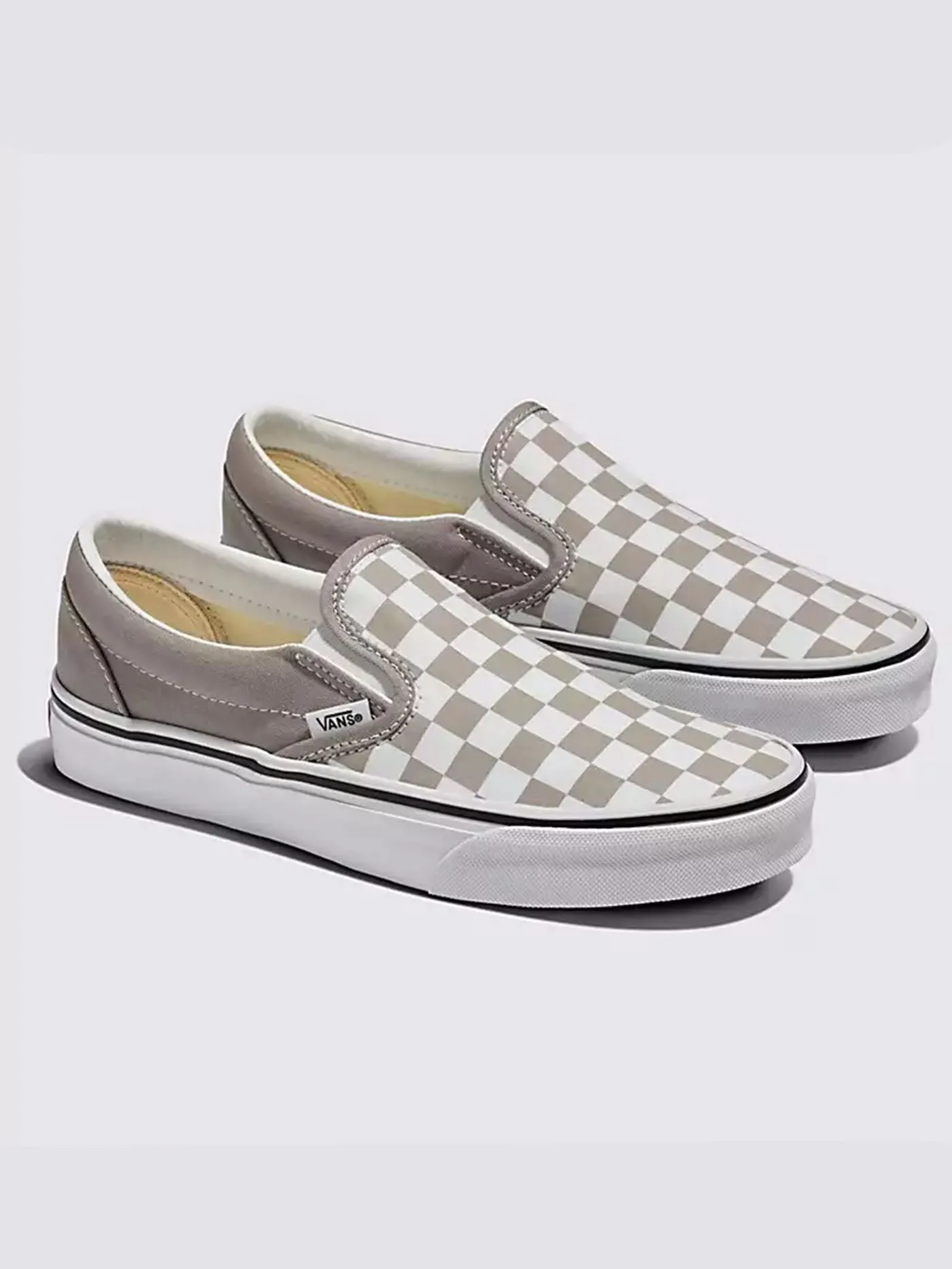 Classic Slip-On Color Theory Checkerboard Atmosphere Shoes