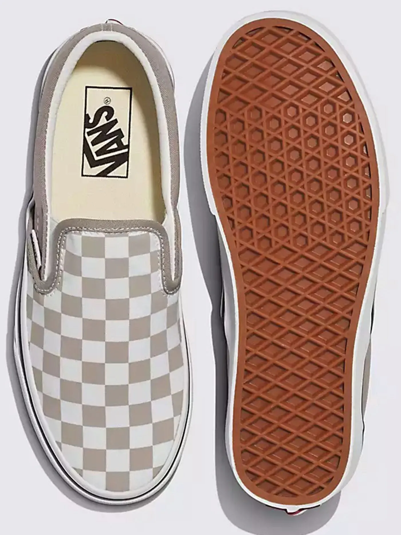 Classic Slip-On Color Theory Checkerboard Atmosphere Shoes