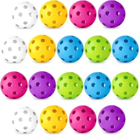 Coopay 18/36 Pack Baseball Practice Balls Plastic Training Balls Lightweight Hollow Softballs for Hitting, Baseball Training Indoor Outdoor Use