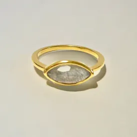 Cora Labradorite Oval Stone Ring